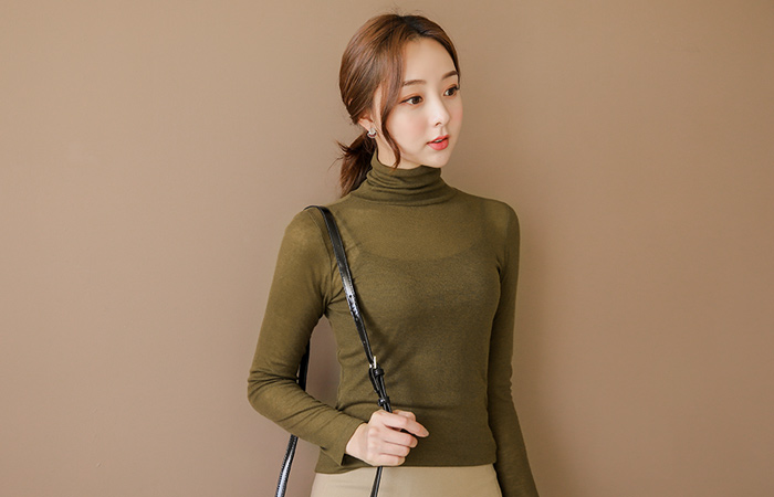 Basic Cache Neck Polar Knit