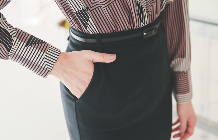 Sofia Slit Hline Midi Skirt