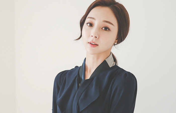 Lady Freel Gold Square Flare Dress