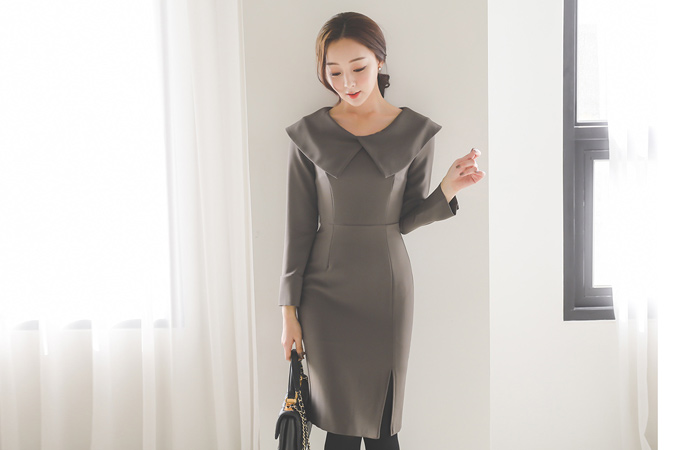 double short wallet Carr Slit Dress