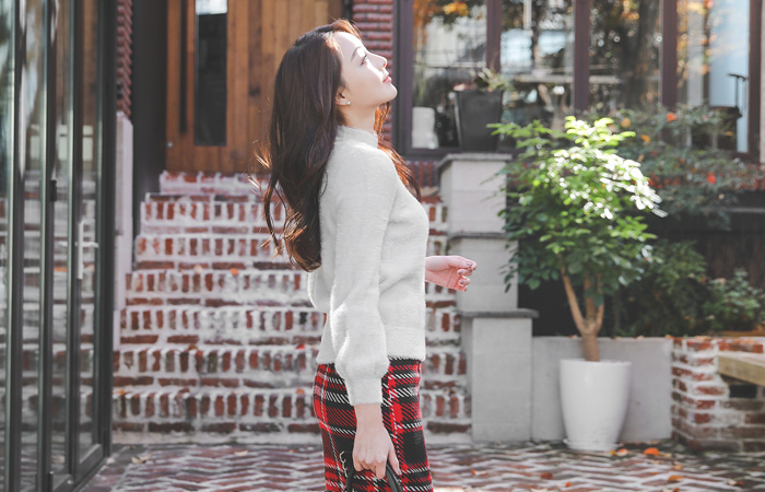 Winged yarn volume sleeve Paula Knit