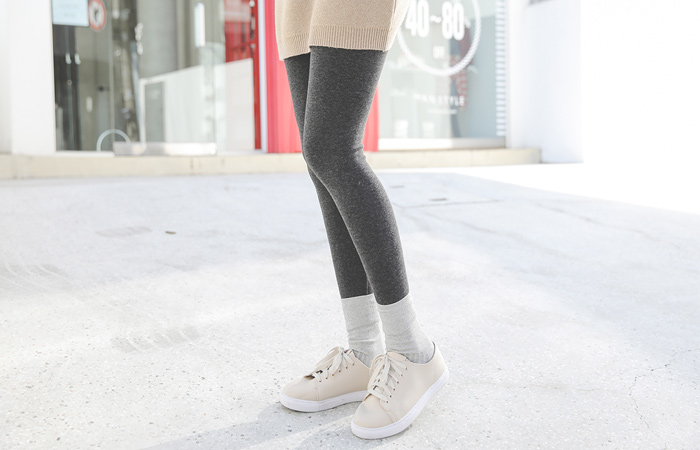 Slim Single Cotton Bump Leggings