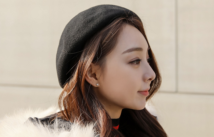 Daily Plain Wool Beret