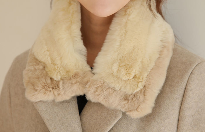 lex Fur color combination muffler