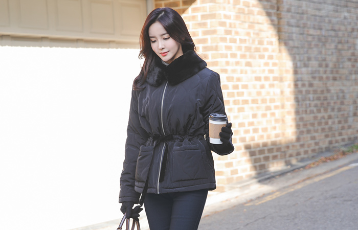 Eco Mink Far Wave Trimming Short Padding