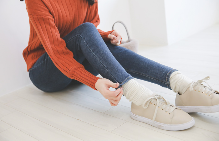 Dot pocket napping Span Jeans