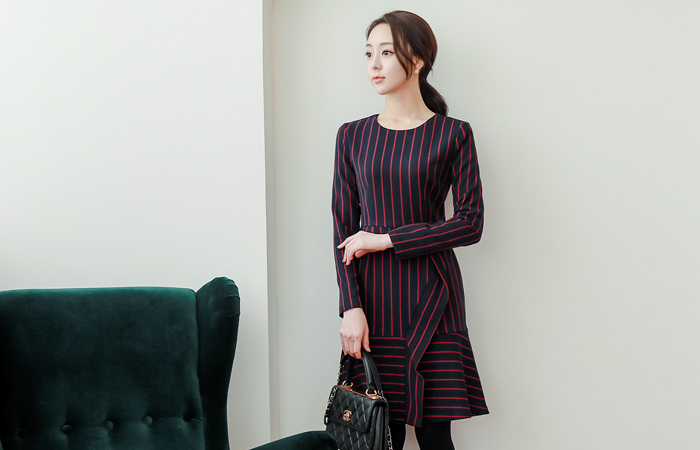 Stripe Flare Dress