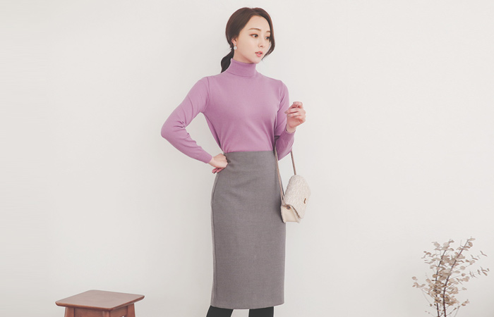 Basic Hline Cutting Span Skirt