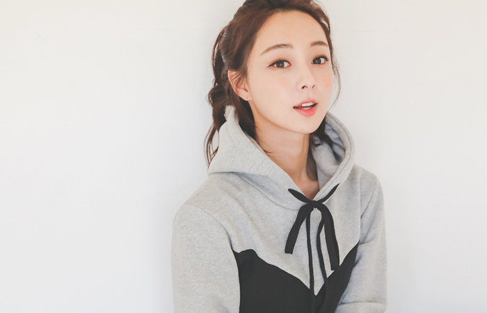 Sweet Heart-line Hood Napping Dress