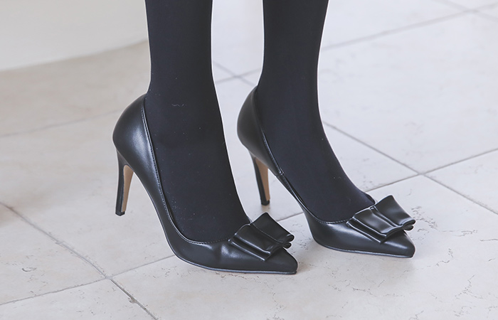 Classic bowknot stiletto heel