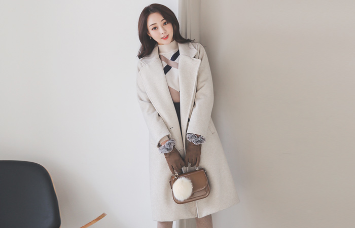 Soft Welt Pocket double quilting Coat