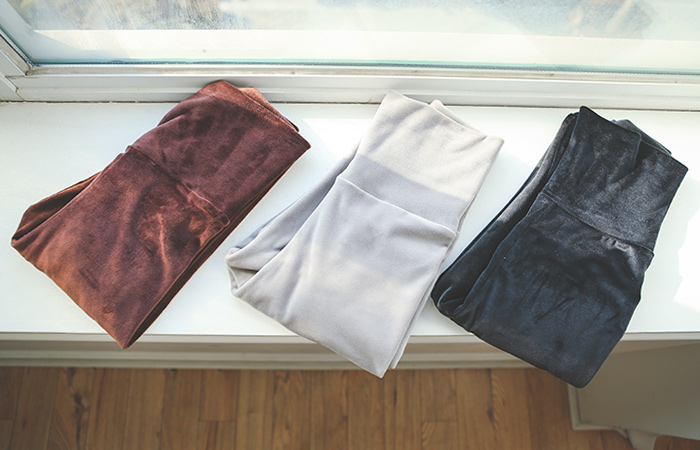 Soft Mink Velvet Span High Leggings