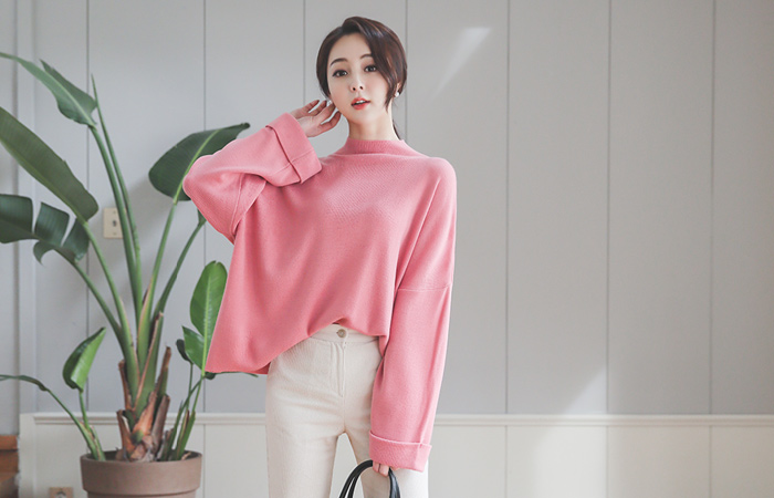 Merry Nagran Half-Turtleneck Box Knit