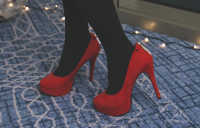 [Models wore 35st]Fancy Flim Platform Shoes Kill heel