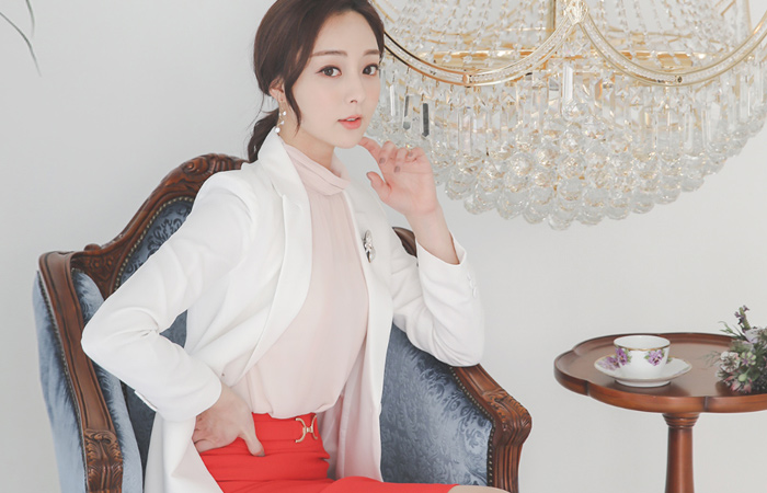 Simple Pocket One-Button Tailored Jacket(spring)