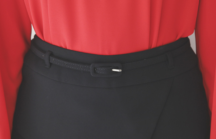 Unbalance Peplum H-line wing Skirt