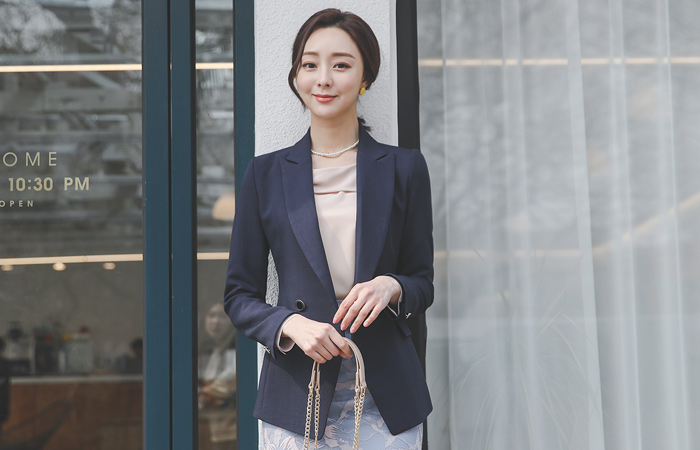 Gold-Ring Button Double Span Jacket