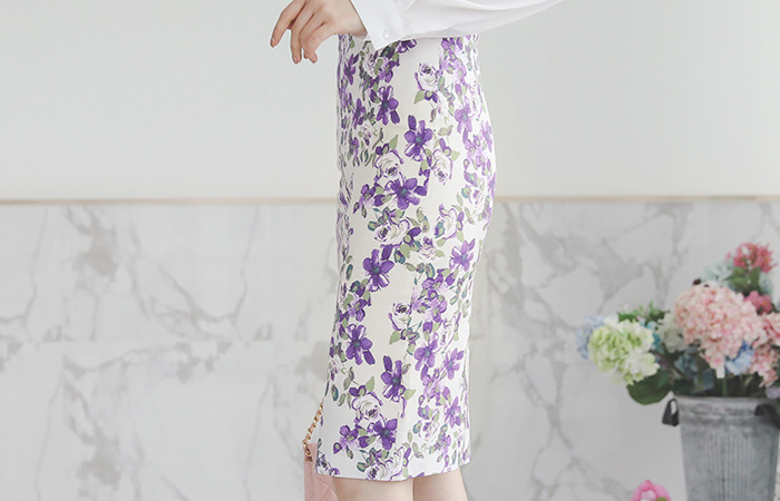 Daisy H-line Cotton Span Skirt