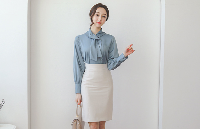 Simple Obi Stitch H-line Skirt