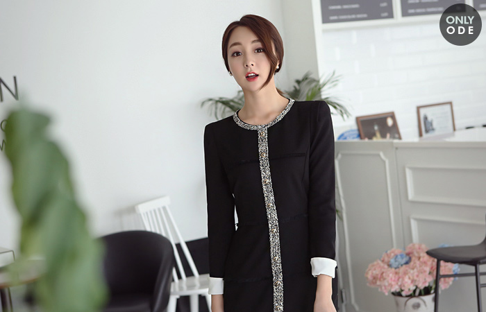 Coco Tweed gold buttons One Piece