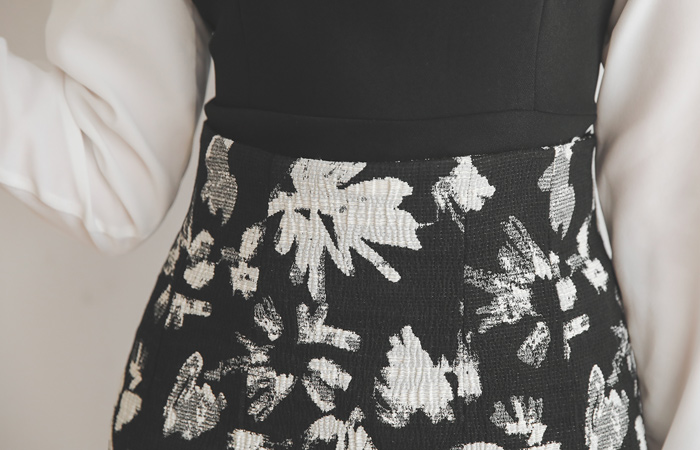 Jacquard Brush Touch Span Skirt