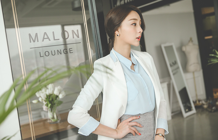 mix Kara color combination Harp Jacket (summer)