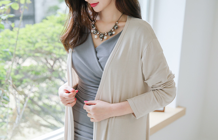 Moisten TENCEL Shawl Long cardigan