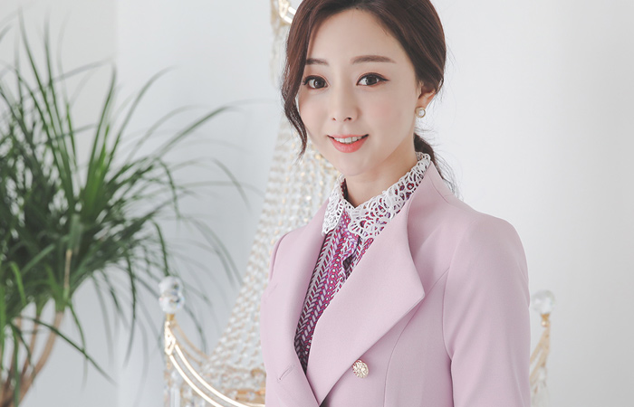 Funnel Neckline Gold Button Flared Long Jacket(spring)