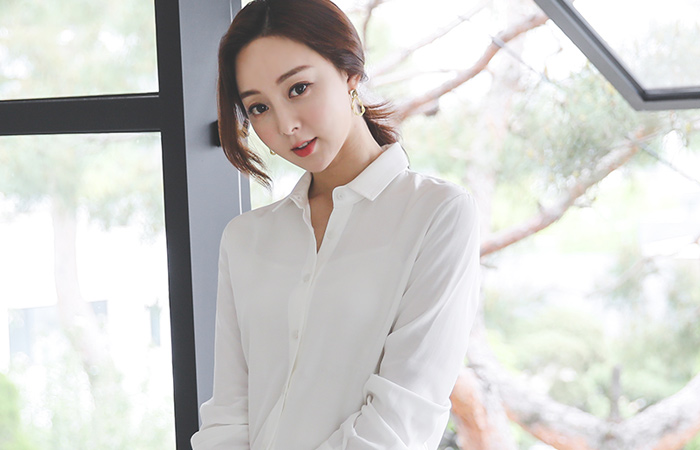 unique Back-Peplum Skily Shirt Blouse