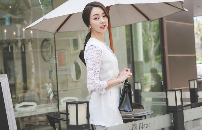 Race Sleeve No collar Long jacket