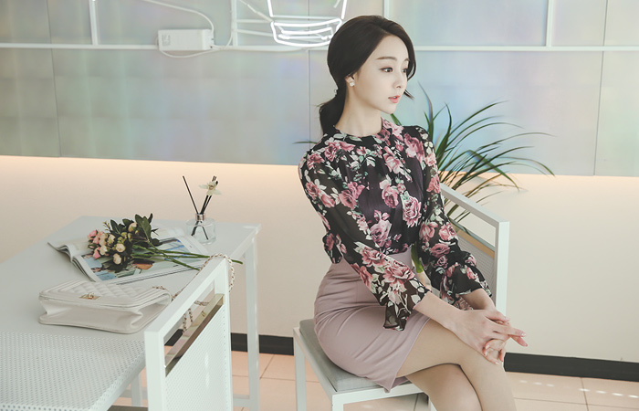 See-through look Blouse