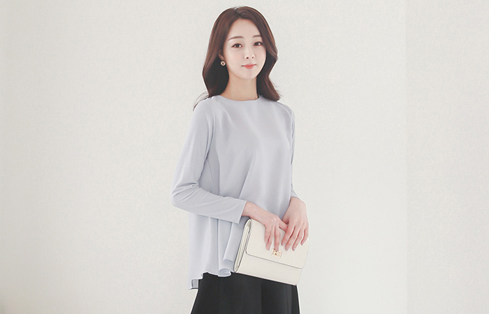 Natural Flare Blouse Top