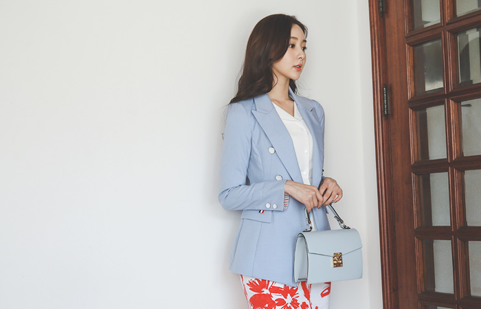 Saint Stripe Color Combination Tailored Jacket