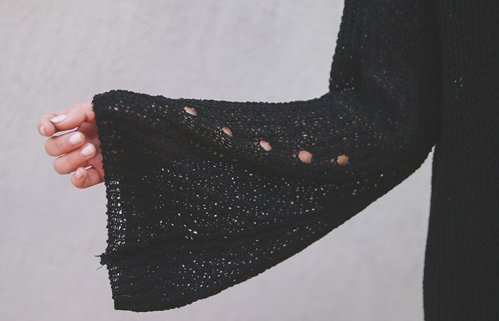 Natural Bell Sleeve Maxi Cardigan