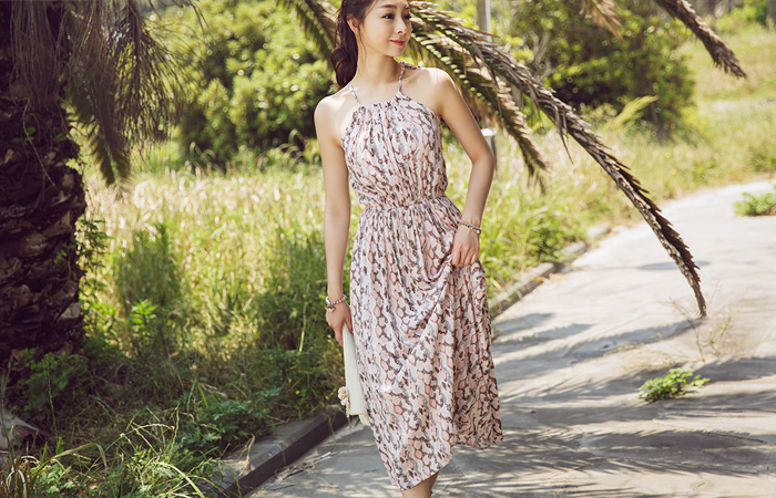 Pink Beach Long One Piece