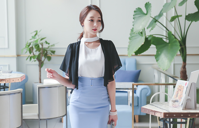 Dressy cape Chiffon Jacket