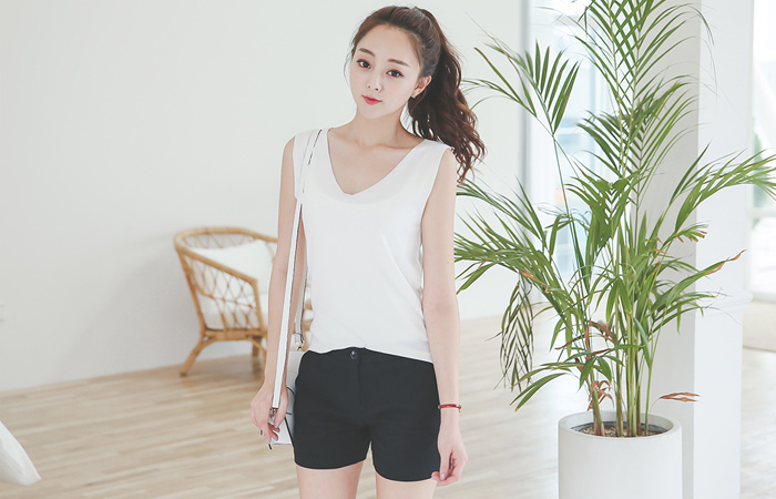 Organic Linen Texture 3 Piece Short Pants