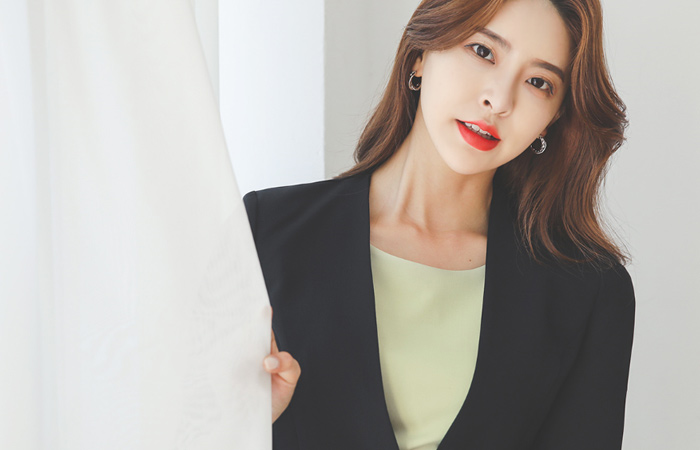 Pure Cutting Gold Button Modern Jacket(summer)