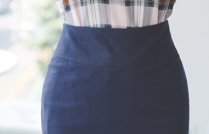 Basic Linen H-line SkirtⅡ