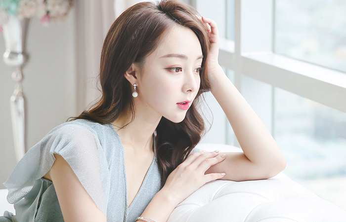 Dana Shine Pearl Ruffle Rap Dress