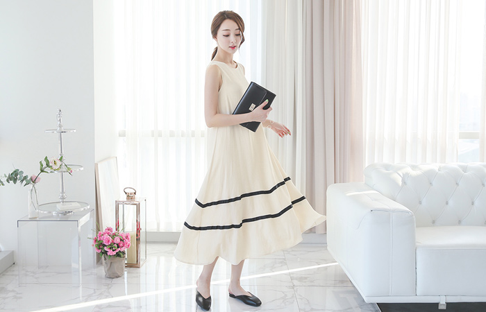 nature taping line Long one piece