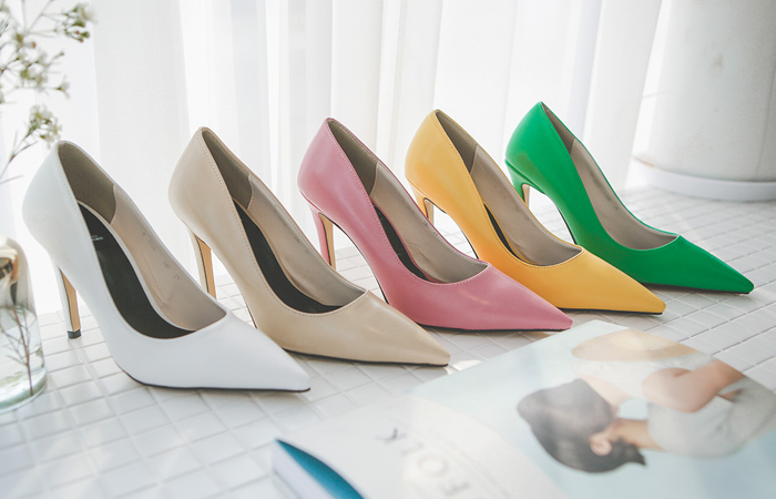 [Models wear36st]Spring Color Simple Stiletto Heels