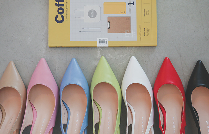 [Models wear36st]Daily Simply Color SlingBack Heels