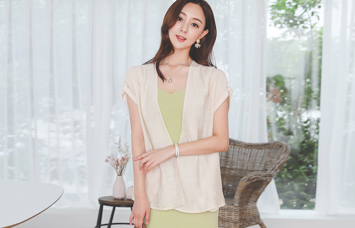 Cooling 슬러쉬 Open 롤업가디건