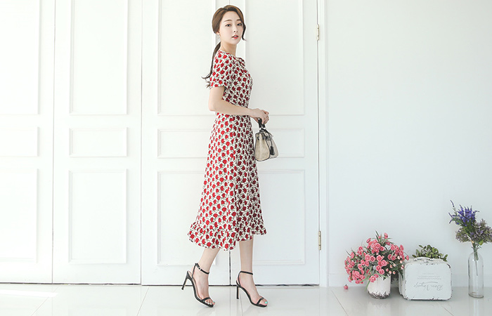 Rose Garden Wrap Long one piece