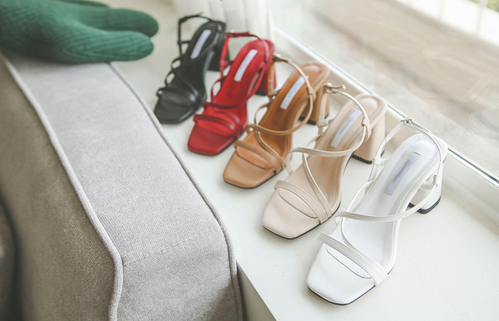 [Models wear37st]Simple Strap Platform shoes Sandals