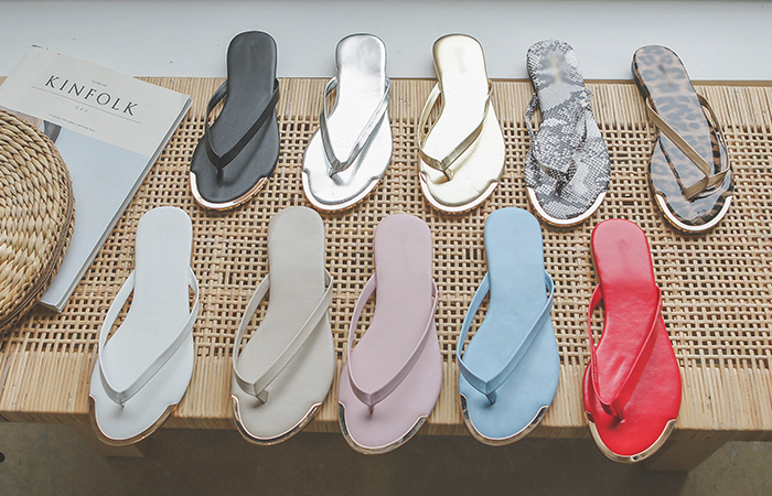 [Models wear37st]페니슈 Gold Tip Point Daily Flip Flop