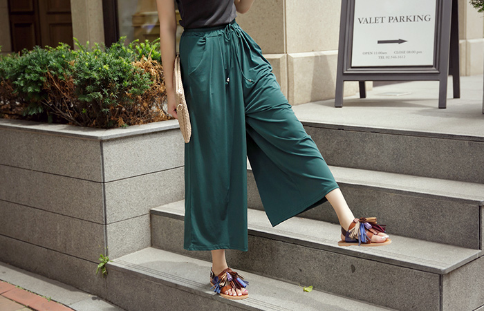 Cooling Tencel Wide Pants