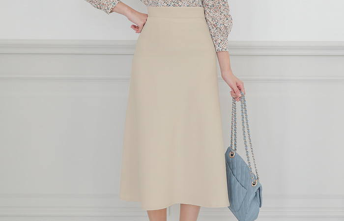 Lady Flared Long Skirt