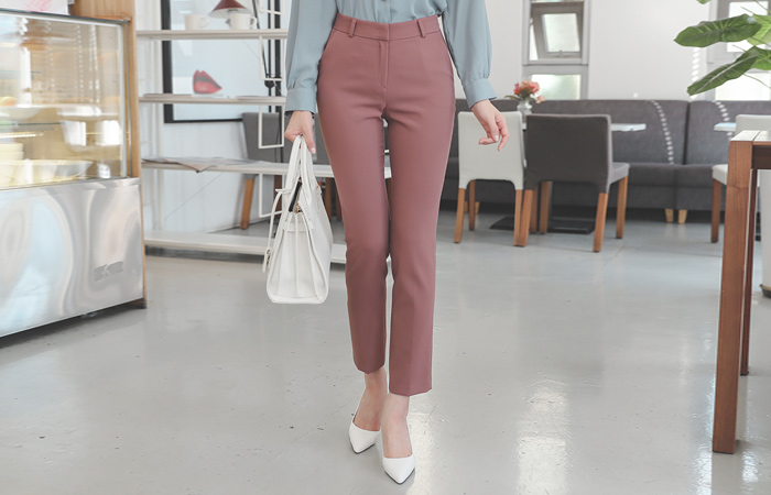 Soft Slim Straight Slacks
